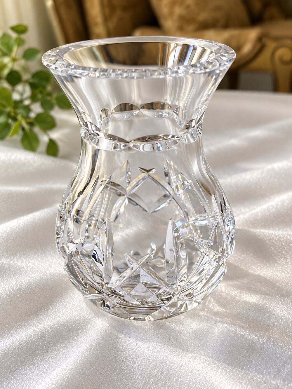 1997 Waterford Society artisan signature on the base, these vintage mini vases